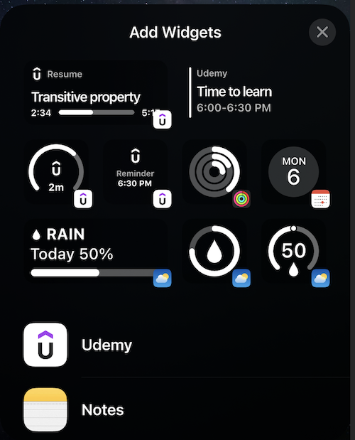 How to Customize Your iOS Device Lock Screen with Udemy Widgets – Udemy